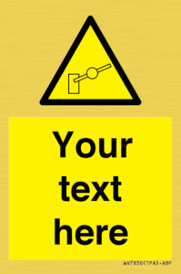 Custom warning barrier